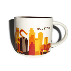 Starbucks Houston City Mug Citscape Orange 2014